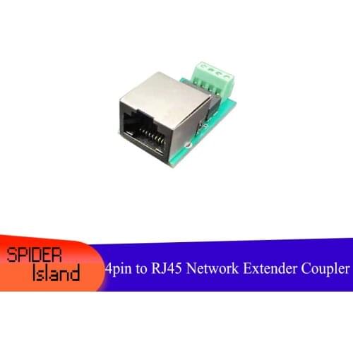 Network Port with Cable 100M Ethernet 4pin to RJ45 Network Module Signal Extender transformer coupler