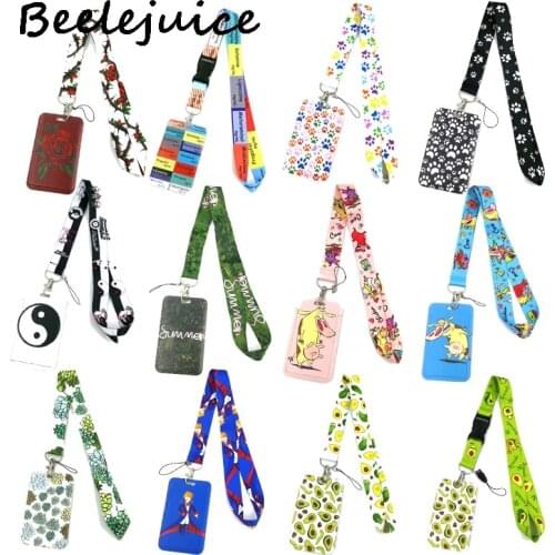 Creative Lanyard Card Holder Student Hanging Neck Phone Lanyard Badge Subway Access Card Holder Accessories Decorations Gift