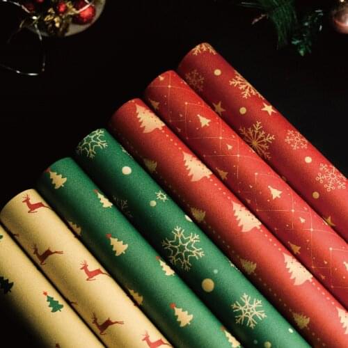 Creative Fashionable Classical Christmas Gift Box Wrapping Paper Birthday Christmas Thickned Gift Wrapping Paper