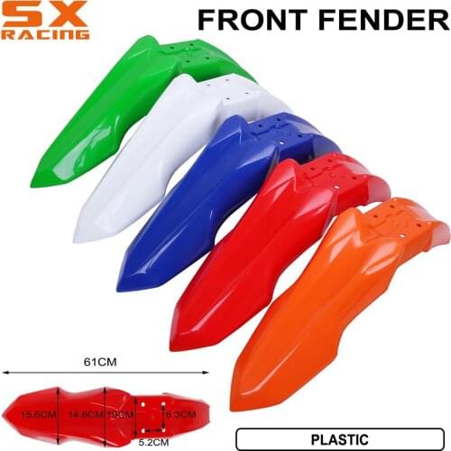 Motorcycle Universal Multicolor Plastic Front Fender For KTM Honda Yamaha Kawasaki Suzuki Husqvarna BWM