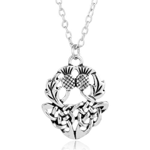 Skyrim Vintage Vikings Antique Silver Gold Color Amulet Men Necklaces Viking Double Dragon Pendant Necklace -30