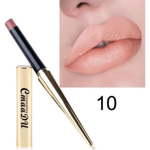 12 Colors Waterproof Cigarette Lipstick Matte Color Lipsticks Cosmetics Longlasting Waterproof Makeup Lip Cosmetics TSLM2