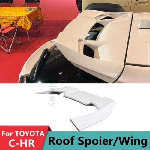 Rear Spoiler Roof Wing Top Tail For Toyota CHR C-HR 2020 20 16 17 2018 2019 Car Tuning Decoration Accessories Body Kit