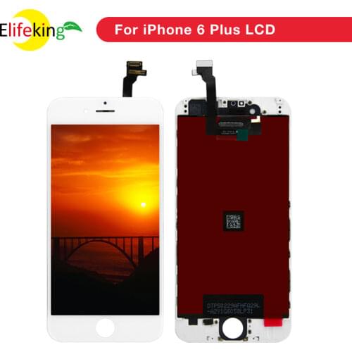 10PCS/Lot 5.5" 6 Plus LCD Mobile Spare Parts Replacement LCD Screen For iPhone 6 Plus Display Touch Screen Digitizer Assembly