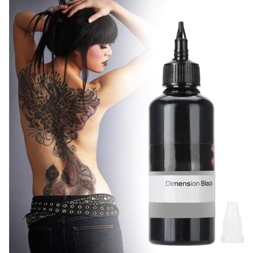 100ml Body Painting Ink Tattoo Black Ink Tattoo Paint Permanent Makeup Tattoo Tool Tattoos Ink Pigment Beauty Art Supplies