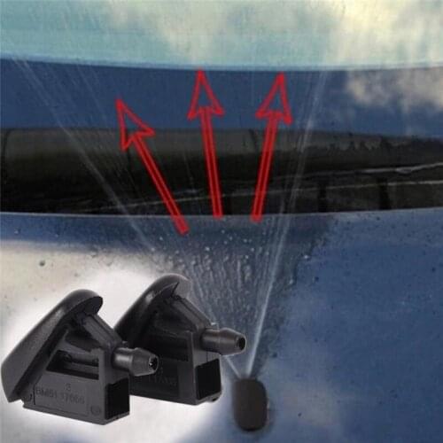 2pcs Fan Shaped Water Spray For Focus 2 3 Hatchback Wiper Spray Jet Washer Convenient