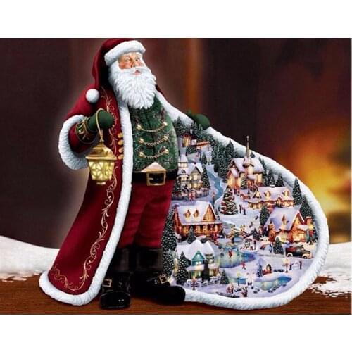 5D Diy Diamond Painting Round Full Diamond Painting Embroidery Cross Stitch Home Decor Diamond Christmas Santa Claus