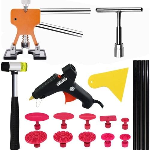 CAR TOOLS REPARING FOR PAINTLESS DENT AUTO DENT PULLER PROFESSIONAL HAIL DENT LIFTER BRIDGE PULLER T PULLER HOT GLUE
