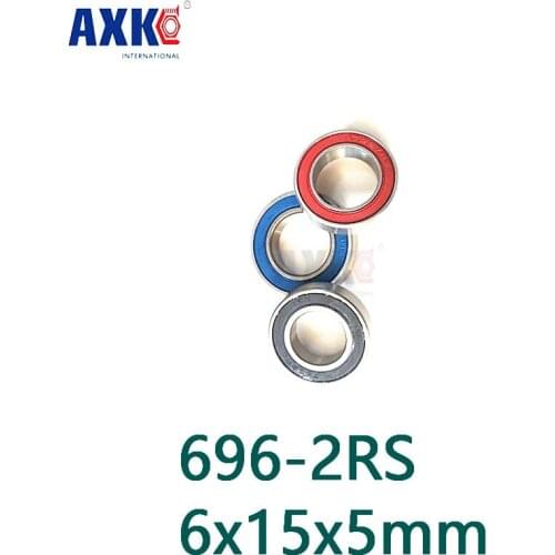 Axk Free Shipping 696-2rs 696 Hybrid Ceramic Deep Groove Ball Bearing 6x15x5mm 696 Rs Cb