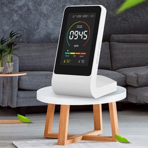 3 In 1CO2 Meter Digital Temperature Humidity Sensor Tester Portable Air Quality Monitor Carbon Dioxide Detector Gas Air Analyzer