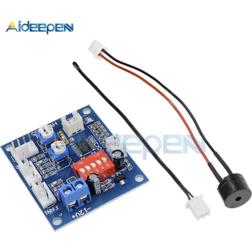DC 12V 5A NTC 3950 Thermistor PWM Temperature Control Speed Controller Board Module Buzzer CPU Fan High-Temp Alarm Heat Sink