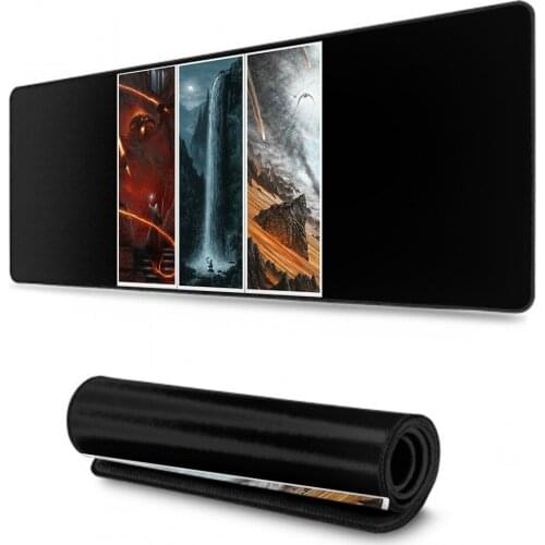 Lotrs Movie Rings PC Computer mat 90x40cm XXL Lockedge Large Gaming Mouse Pad Computer Gamer Keyboard Mouse Mat for PC Desk Pad