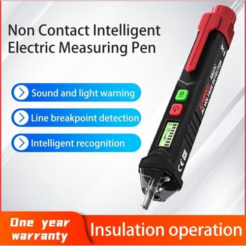 Wall socket ac voltage indicator detector 24v-1000v No contact volt electric current pen test Induction pen