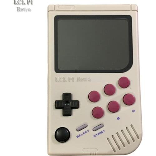 LCL-Pi Retro Raspberry Pi for gameboy handheld game console with Super IPS / Shock joystick / boy pi 3B/B+ 64G Classic color