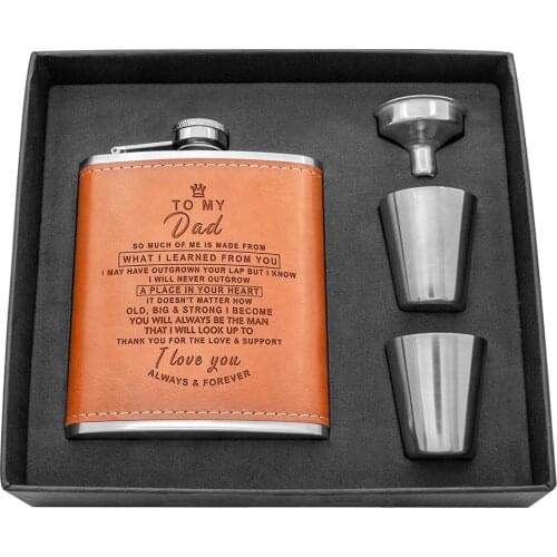 Custom 7oz Stainless Steel Hip Flask Set Pocket Flagon Whiskey Alcohol Vodka Hip Flasks Wine Alcohol Bottle Groomsman Gift