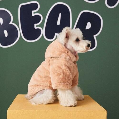 New French Bulldog Fur Coat Winter Warm Pet Dog Clothes For Small Medium Dogs Jacket Chihuahua Schnauzer Coat Costume YHC82