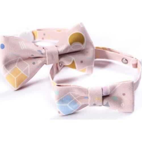 Pet Dog Cat Neckerchief Necklace Neck Decoration Scarf Saliva Towel Bow Cartoon Printing Pattern Pet Accessories Supplies N209