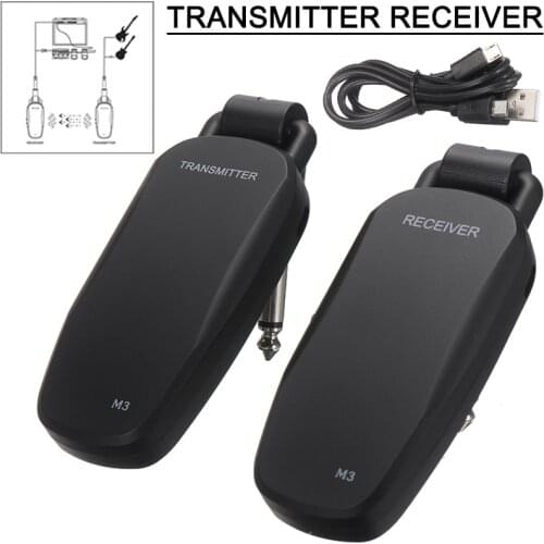 Professional Wireless Guitar Bass Transmitter Receiver System Suitable for Electric Guitars Acoustic Guitar Bass
