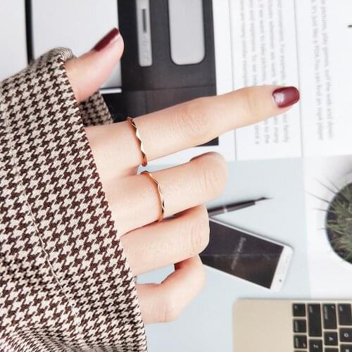 Rose gold flower ring sliver color Titanium Steel ring Hot selling Rings For Women