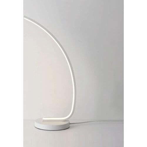 Nordic Spiral Wave Shape Curve Design Table Lamp Acrylic Metal LED Wall Lighting Modern Home Decor Led Desk Lamp