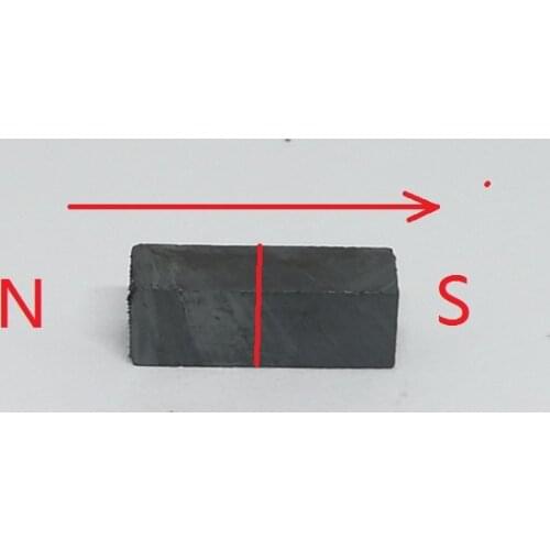10pcs/lot Y30 Ferrite Magnet 15*5*5 mm Permanent magnet 15mm x 5mm x 5mm Length magnetization 15x5x5 mm