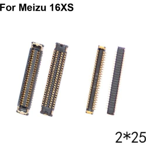 2pcs FPC connector For Meizu 16XS LCD display screen on Flex cable on mainboard motherboard For Meizu 16 XS Meizu16XS