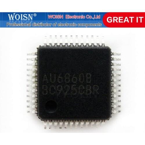 2pcs/lot AU6437B52-GBL-GR AU6437B52 AU6850CA AU6860B QFP-48 In Stock