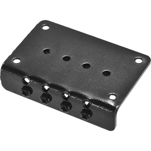 4-String Fixed Guitar Bridge Hardtail Bridges Saddles with Screws and Wrench Replacement Parts for Ukulele