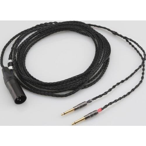 4Pin XLR Balanced OCC Silver Plated Headphone Cable For MEZE99 Classics 99neo NEO NOIR