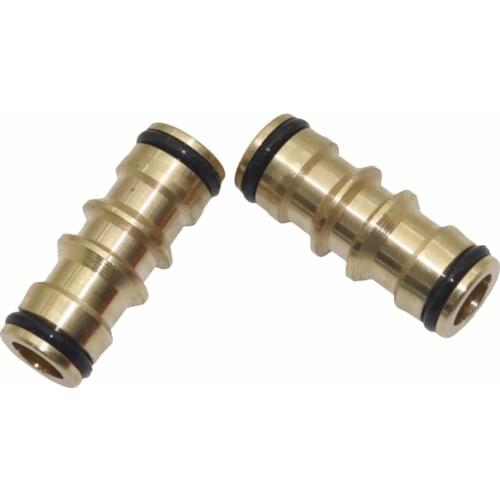 5 PCS 2 Way Quick Coupling Brass Garden Hose Repair Hose Mender Connector Adapter For Garden Irrigation 5/8 inch Connector