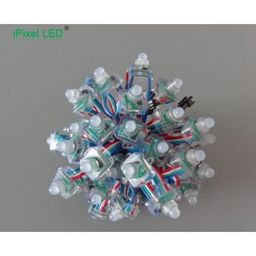 DC5V square base 12mm led pixel ws2801 led pixel modules string light