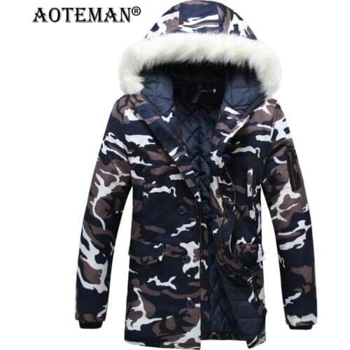 5XL Winter Jackets Men Hooded Coat Warm Parkas Overalls Thick Windbreaker Outwear Plus Size Men Clothing Camouflage Jacket LM347