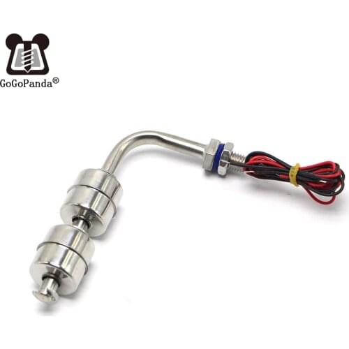Free Shipping 1PC ZSL11510-2 Liquid Water Level Sensor Side Mount Float Switch Safe Stainless Steel Under 110V 220V 2 Balls