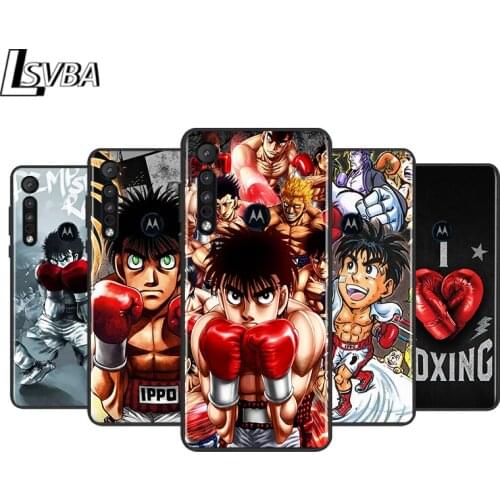 Hajime no ippo Anime for Motorola G9 G8 G E7 E6 One Play Marco Hyper Fusion Stylus Power Edge Plus Black Phone Case