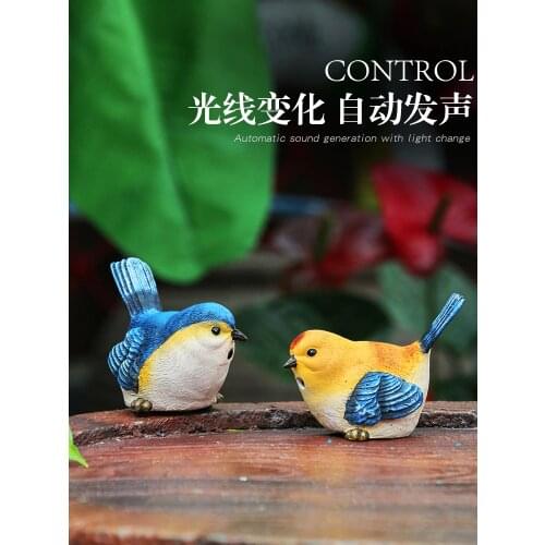 Home Decor Yard Garden Sculpture Shadow Control Will Call the Birds Statues Furnishings Courtyard Ornaments Interior Decoration