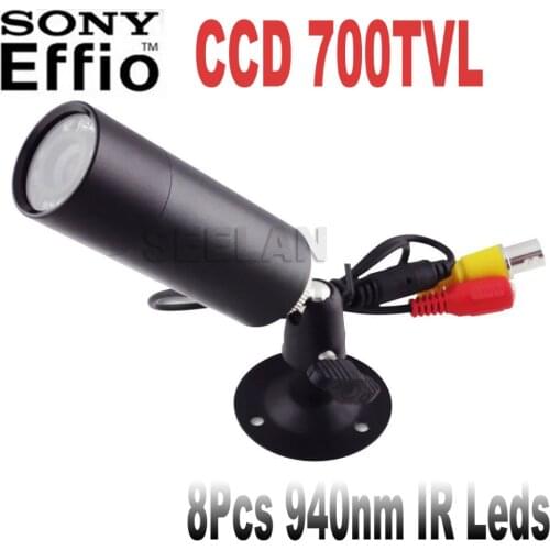 HQCAM Sony Effio-E 700TVL Mini Bullet Camera Bullet Outdoor Invisible 10pcs IR 940NM 0 lux Night Vision CCTV Camera 4140+810\811