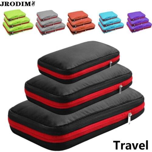JRODIM Travel Organizer Storage Bags S/M/L Compression Storage Bags for Clothes Shoe Organization Foldable Pouch bag