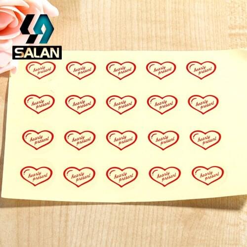 Circular transparent PVC love Decorative stickers gift post price 20 D132 baking Free Shipping