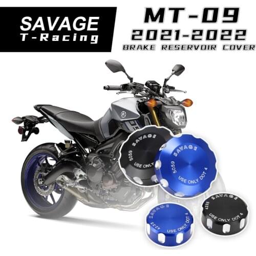 Front Rear Brake Reservoir Cover For YAMAHA MT-09 MT09 2021-2022 Motorcycle Accessories CNC Motorcoss Oil Fluid Cap Aluminum