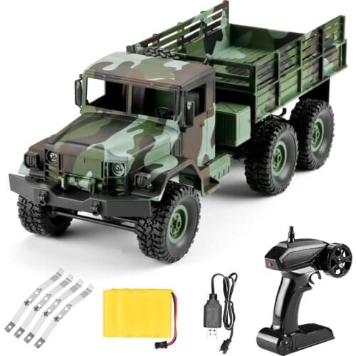 Original MN-77 1/16 2.4G 4WD 10km/h Remote Control Rc Car & LED Light Camouflage Military Off-Road Car RTR Toy For Boys Gifts