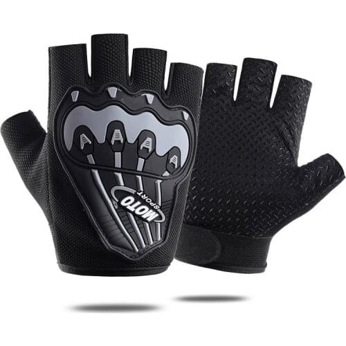 Fingerless Sports Gloves Men Women Outdoor Non-slip Half Finger Driving Shockproof Fitness Riding Male Cycling Gloves
