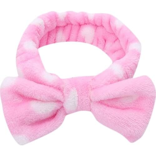 Polka Dot Bow Knot Women Cute Elastic Simple Colorful Female Hairband Western Style Elast Lovely Decorate Lady Hair Accessories
