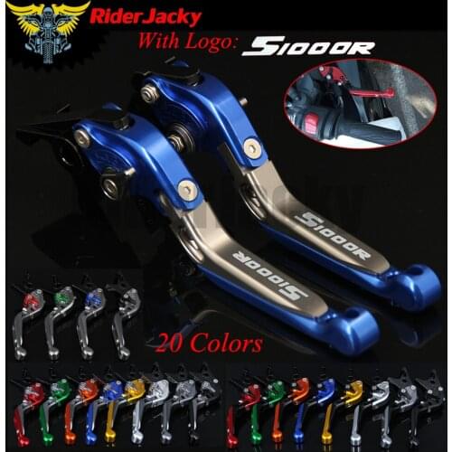 RiderJacky LOGO "S1000R" Motorcycle CNC Brake Clutch Levers For BMW S1000R (w and w/o CC) 2015-2018 2016 2017