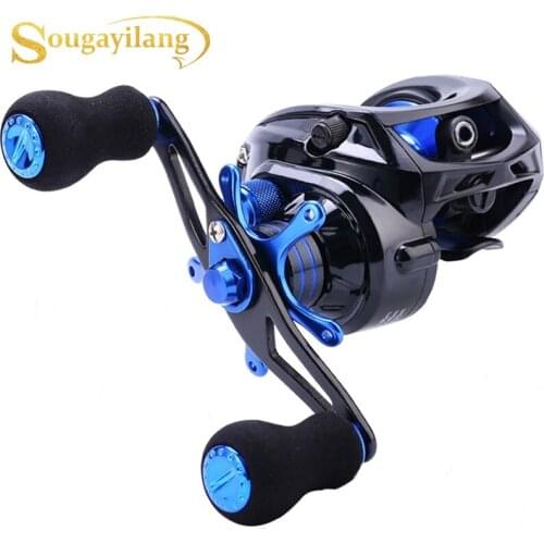 Sougayilang 9+1 Ball Bearings Magnetic Brake System 7.0:1 Gear Ratio Baitcasting Reel for Freshwater Saltwater Fishing Reel