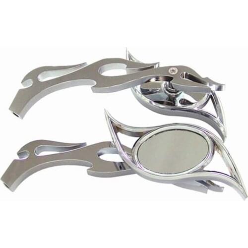 Brand new Flame Custom Eye Chrome Mirrors For Honda VT Shadow Ace Classic 500 700 750 1100