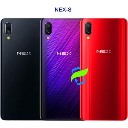 NEX S Back Glass Battery Cover For VIVO NEX A S Housing 3D Glass Case For NEX S Rear Door Back Cover