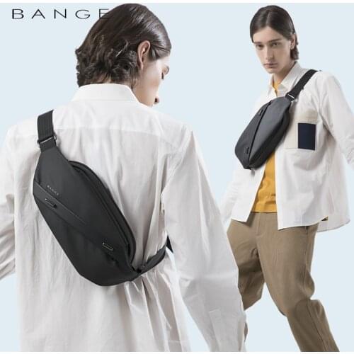 BANGE Outdoor Sport Men Sling Bags Crossbody Pack for Phone Large Capacity Chest Bag Male Waterproof Single Pouch For Earphone