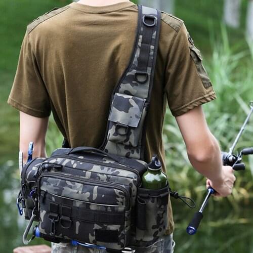 Outdoor Military Rucksacks Waterproof Tactical Backpack Sports Camping Hiking Nylon Trekking Fishing Hunting Bags Fishing Bag