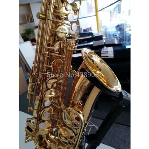 Jupiter JAS-767-II New Eb Alto Saxophone High Quality Brass Gold Lacquer Professional E-flat Music Instruments Sax Free Shipping