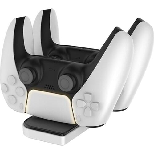 Ps5 Dual Usb Handle Fast 5v 2600ma Charging Dock Station Stand Charger For Play Station 5 Ps5 Game Controller Joypad Joystick#G3